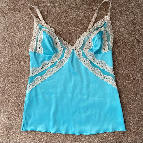 Dolce & Gabbana Tops - Dolce & Gabbana Lace Satin Camisole Top Underwear